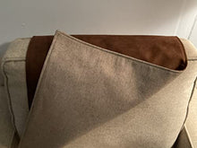 Cargar imagen en el visor de la galería, Headrest Cover for Furniture, Brown Microfiber Slipcover
