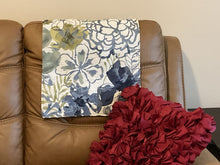 Load image into Gallery viewer, 3PC. Set Headrest Cover and Armrest covers &quot;Blue Flowers&quot;
