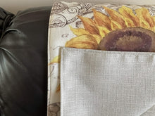 Load image into Gallery viewer, Headrest Cover for furniture &quot;Sunflower&quot; slipcover
