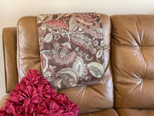 Load image into Gallery viewer, Headrest Cover for Furniture, Rust Floral Design Theme
