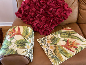 Set of armrest covers "Palms" for furniture