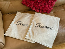 Load image into Gallery viewer, 3 PC.Headrest Cover furniture slipcover set &quot;Reserved &quot;
