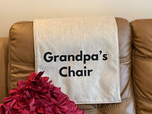 Load image into Gallery viewer, Headrest Cover for Furniture, with &quot;Grandpa&quot; Imprint - Inspirational Words
