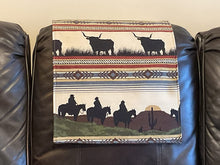 Load image into Gallery viewer, Headrest Cover for Furniture with &quot;WESTERN&quot; Scene on Slipcover
