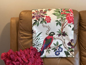 Furniture Headrest Cover for Slipcover Furniture Protectors - Bird in Flowers