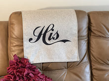 Load image into Gallery viewer, Headrest Cover for Furniture With the Words,&quot;Hers&quot; - Slipcover Furniture Protector
