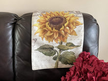 Load image into Gallery viewer, Headrest Cover for furniture &quot;Sunflower&quot; slipcover
