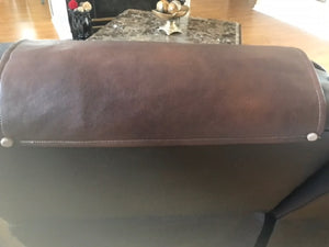 Brown Vinyl Headrest Cover 17x27