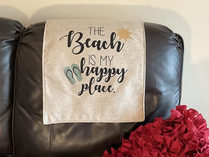 Headrest Cover for Furniture, "Beach Theme" - Slipcover