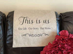 Headrest Cover for Furniture "This Is Us"